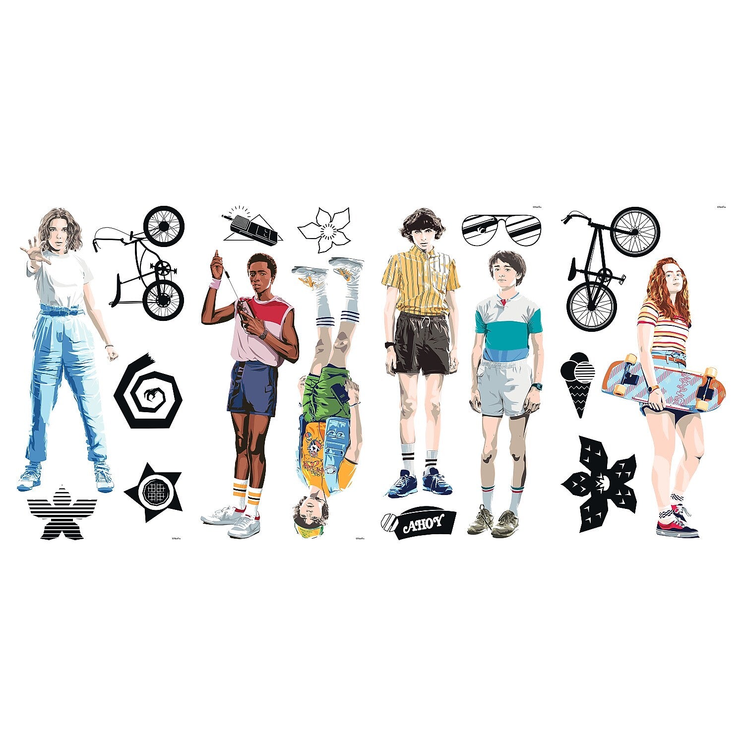 York Wallcoverings Stranger Things Contemporary Decals, Music, Movies & TV (RMK4675SCS)