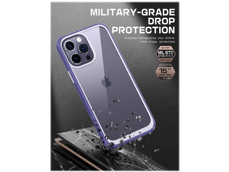 SUPCASE Unicorn Beetle Deep Purple Slim Case for iPhone 14 Pro (SUP-iPhone2022Pro-6.1-UBStyle-Mauve)