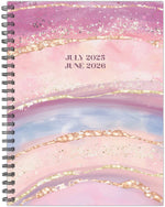 2025-2026 Willow Creek Gold Geode 6.5" x 8.5" Academic Year Weekly & Monthly Planner, Multicolored (54840)