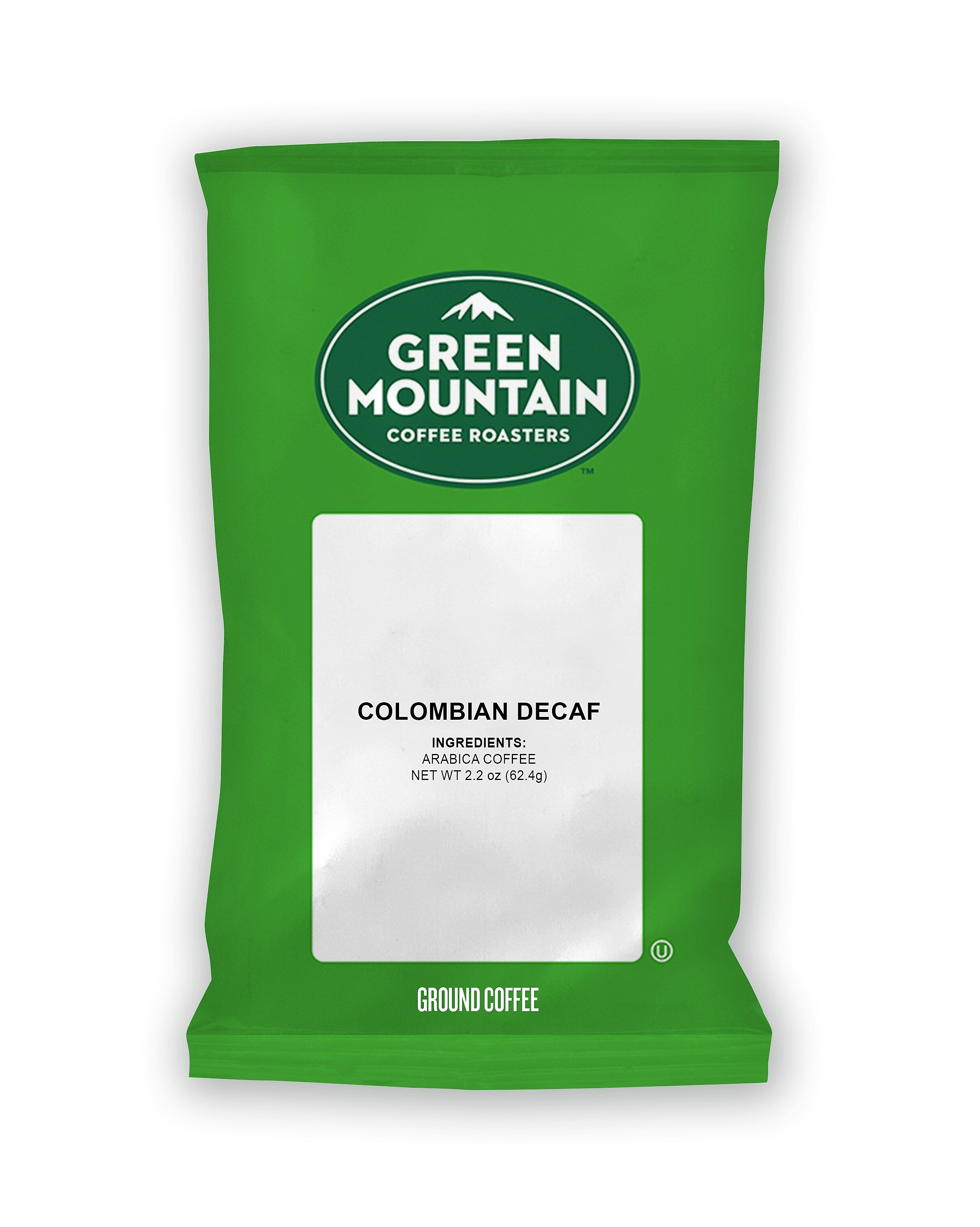 Green Mountain Colombian Decaf Ground Coffee Packs, Medium Roast, 50/Carton (5531)