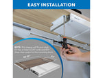 Mount-It! 2"H x 21"W Under-Desk Drawer, White (MI-7294WHT)
