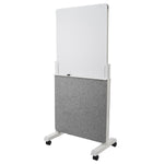 Quartet Agile Display Easel, Height Adjustable, White/Gray (Q293066W)