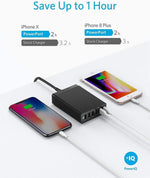 Anker 360 USB-A 6-Port USB Charger, 60W, Black (A2123115)