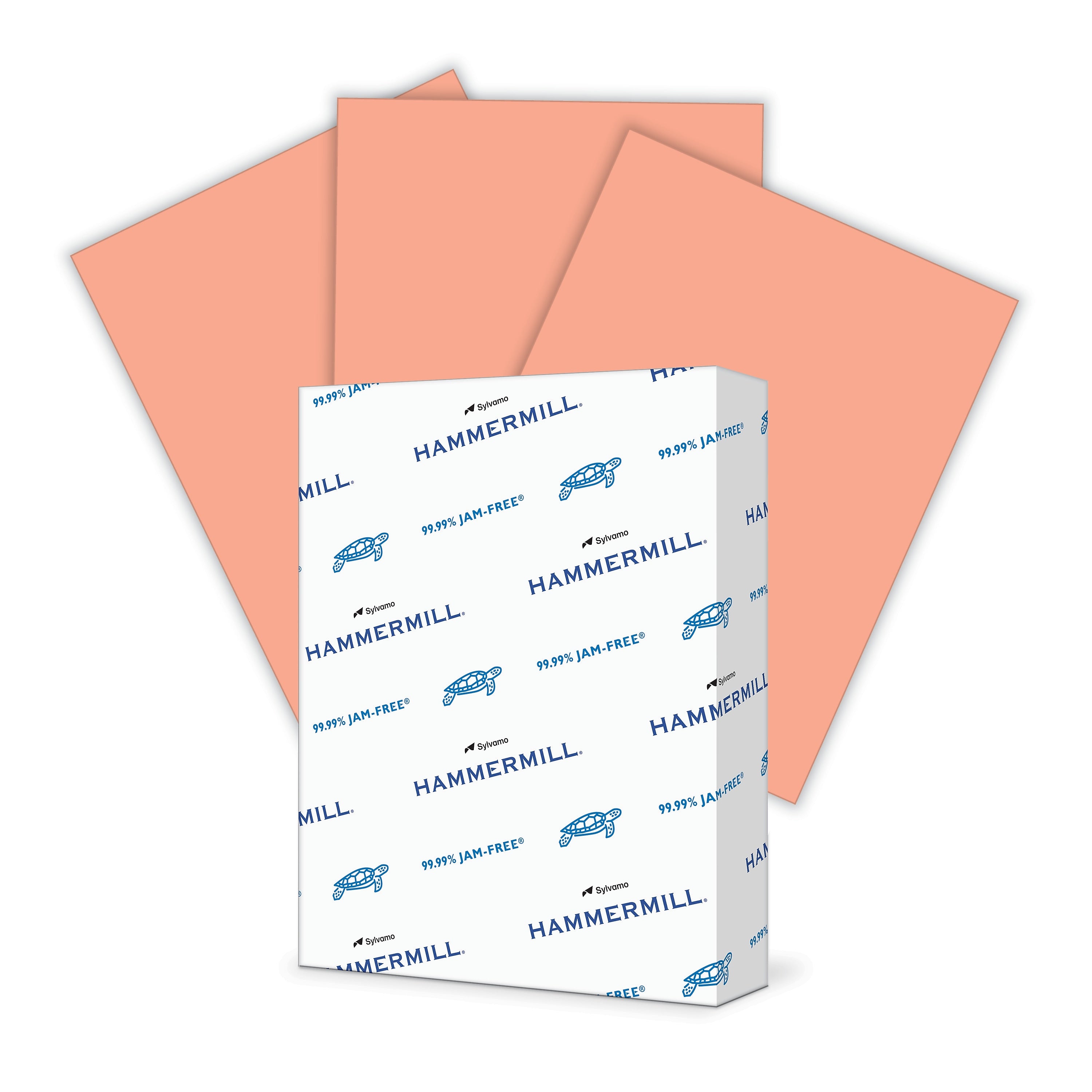 Hammermill 8.5" x 11" Color Copy Paper, 20 lbs., Salmon, 500 Sheets/Pack (103119)