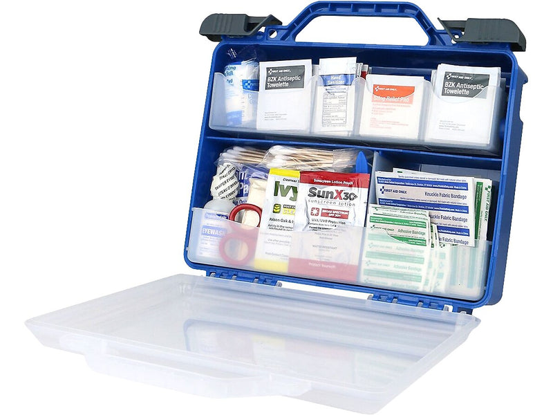 First Aid Only Plastic First Aid Kit, 50 People, 322 Pieces (91414)