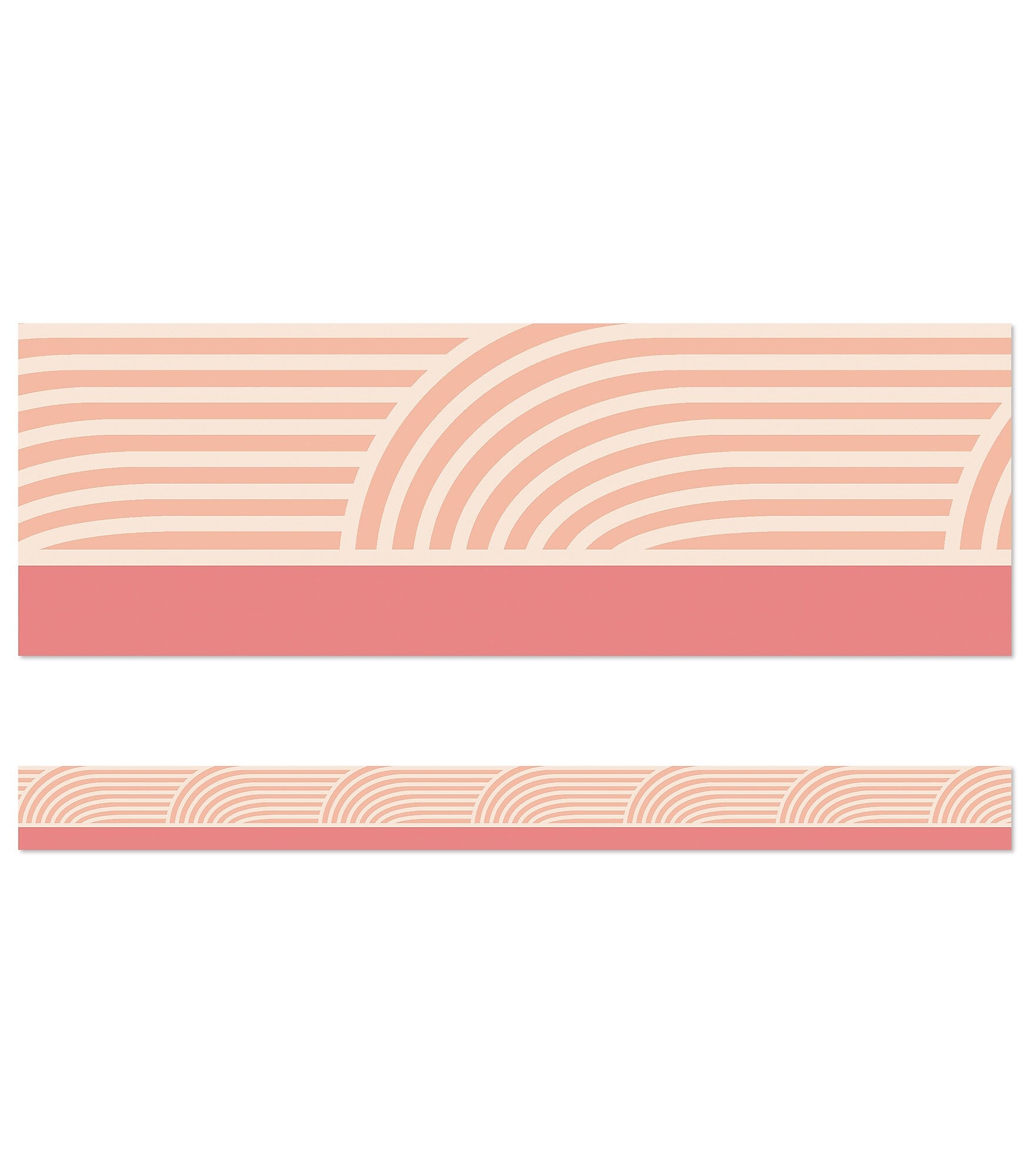 Carson Dellosa True to You Straight Borders, 3" x 3', Coral Wave, 12/Pack (108524)