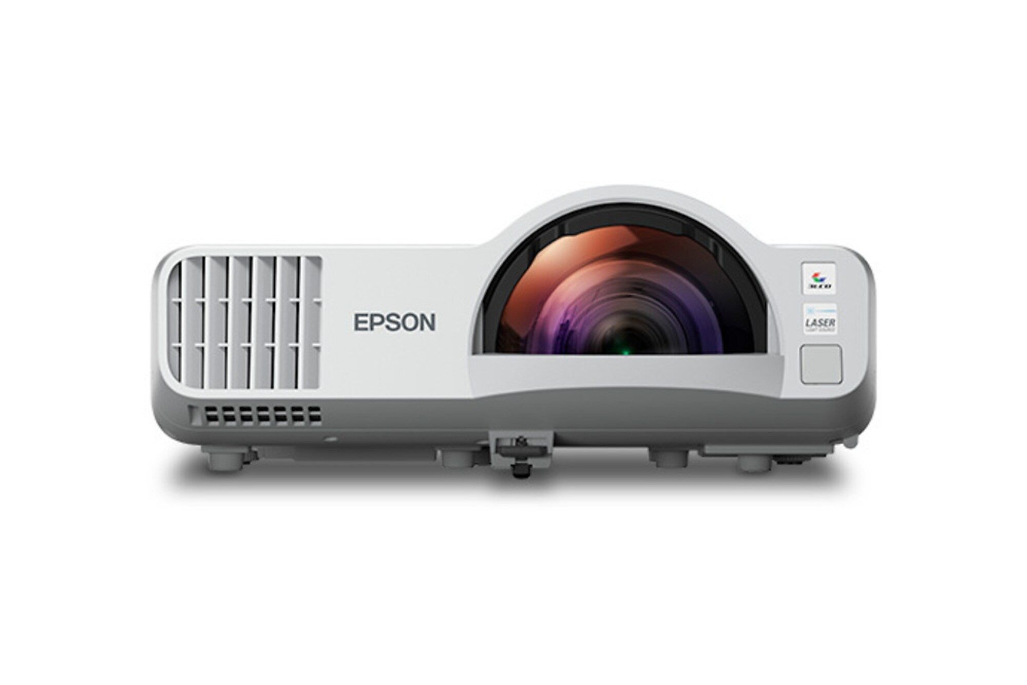 Epson PowerLite L210SW Wireless WXGA 3LCD Short Throw Lamp-Free Laser Display Projector, White (V11HA76020)