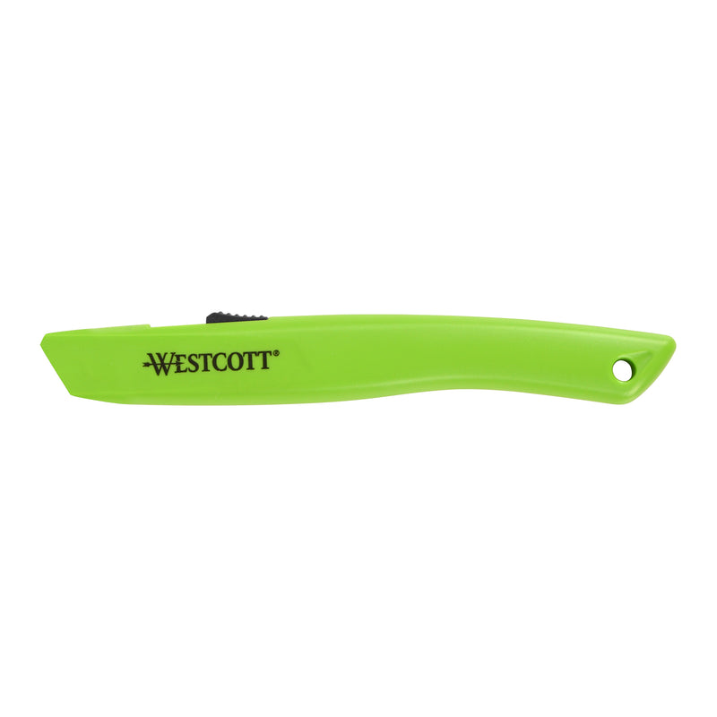 Westcott Full Size Safety Cutter Non Replaceable, Green, 12/Pack (00659)
