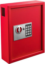 AdirOffice 40 Key Electronic Keypad Cabinet, Red (680-40-RED)