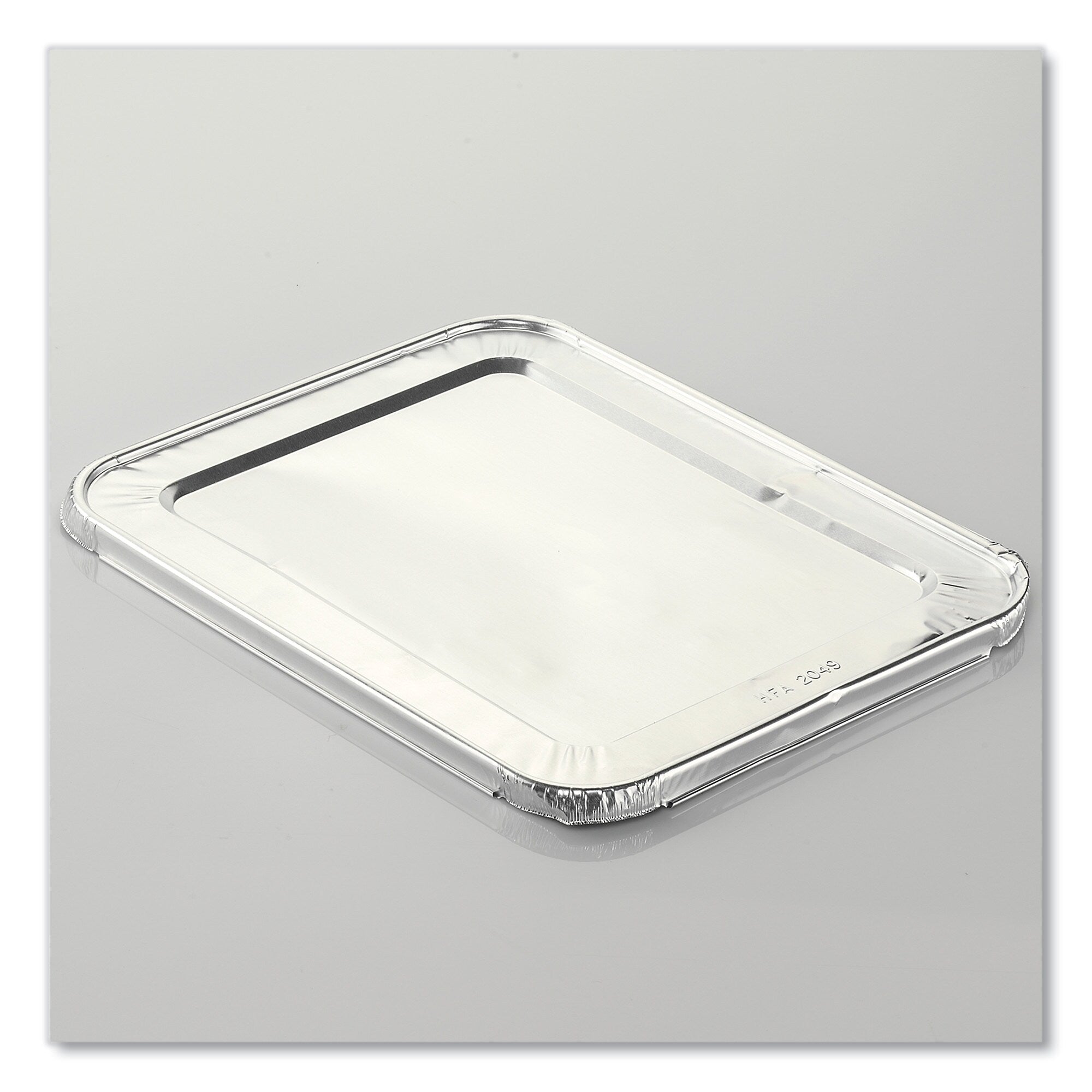 HFA Half Steam Table Pan Lids, Full Curl, 11.16 x 0.62 x 12.75, 100/Carton