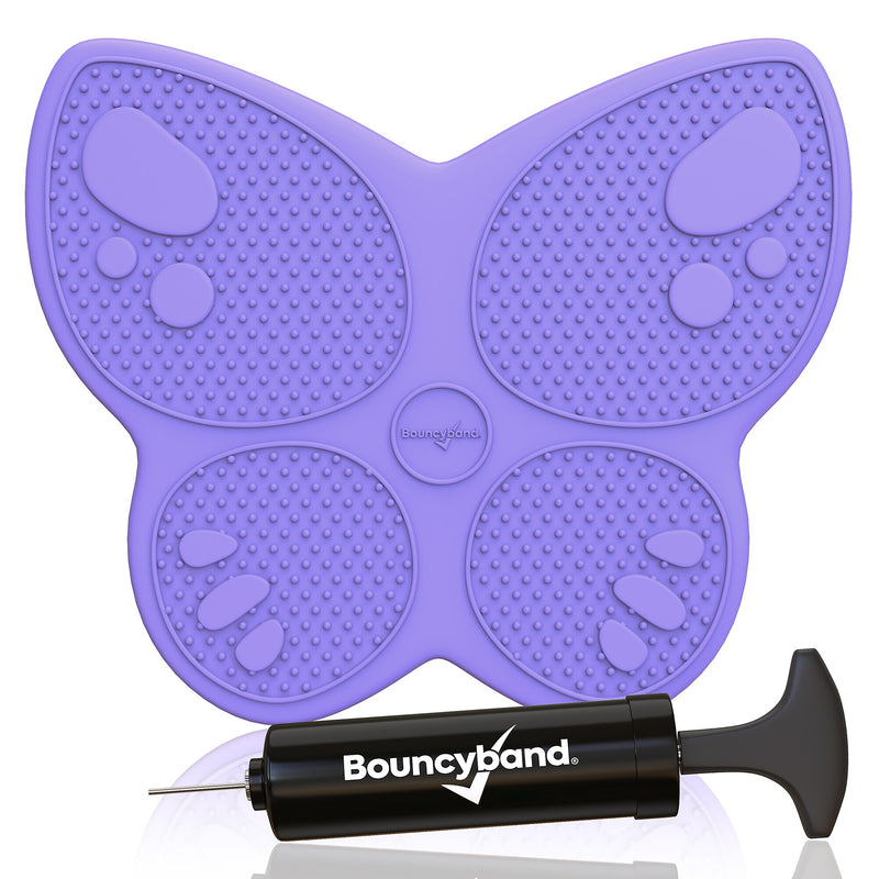 Bouncy Bands Butterfly Sensory Wiggle Seat, Purple (BBAWSSBUPU)