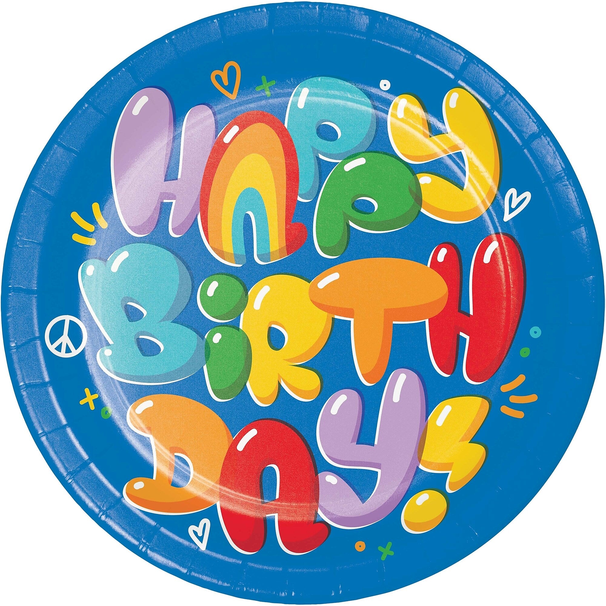 Creative Converting Bubbly Birthday Tableware Kit, Multicolored, Serves 8 (DTC9502E2A)