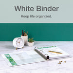Cardinal Premier Heavy Duty 4" 3-Ring View Binders, D-Ring, White (10340CB)