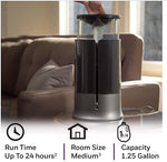 Honeywell Filter Free Ultrasonic Cool Mist Humidifier, 1.25 gal, Black (HUL430B)