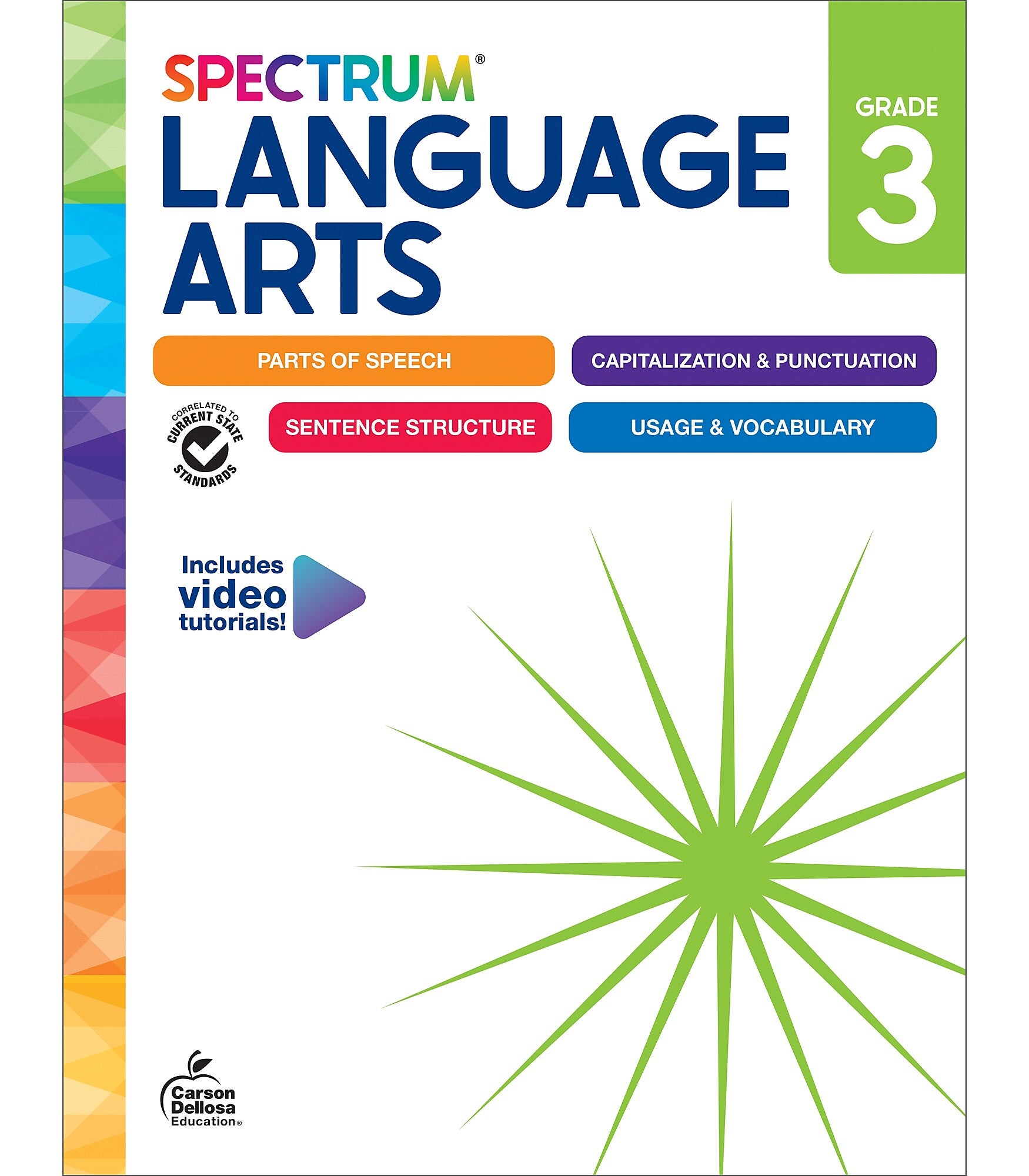 Carson-Dellosa Spectrum Language Arts Workbook, Grade 3