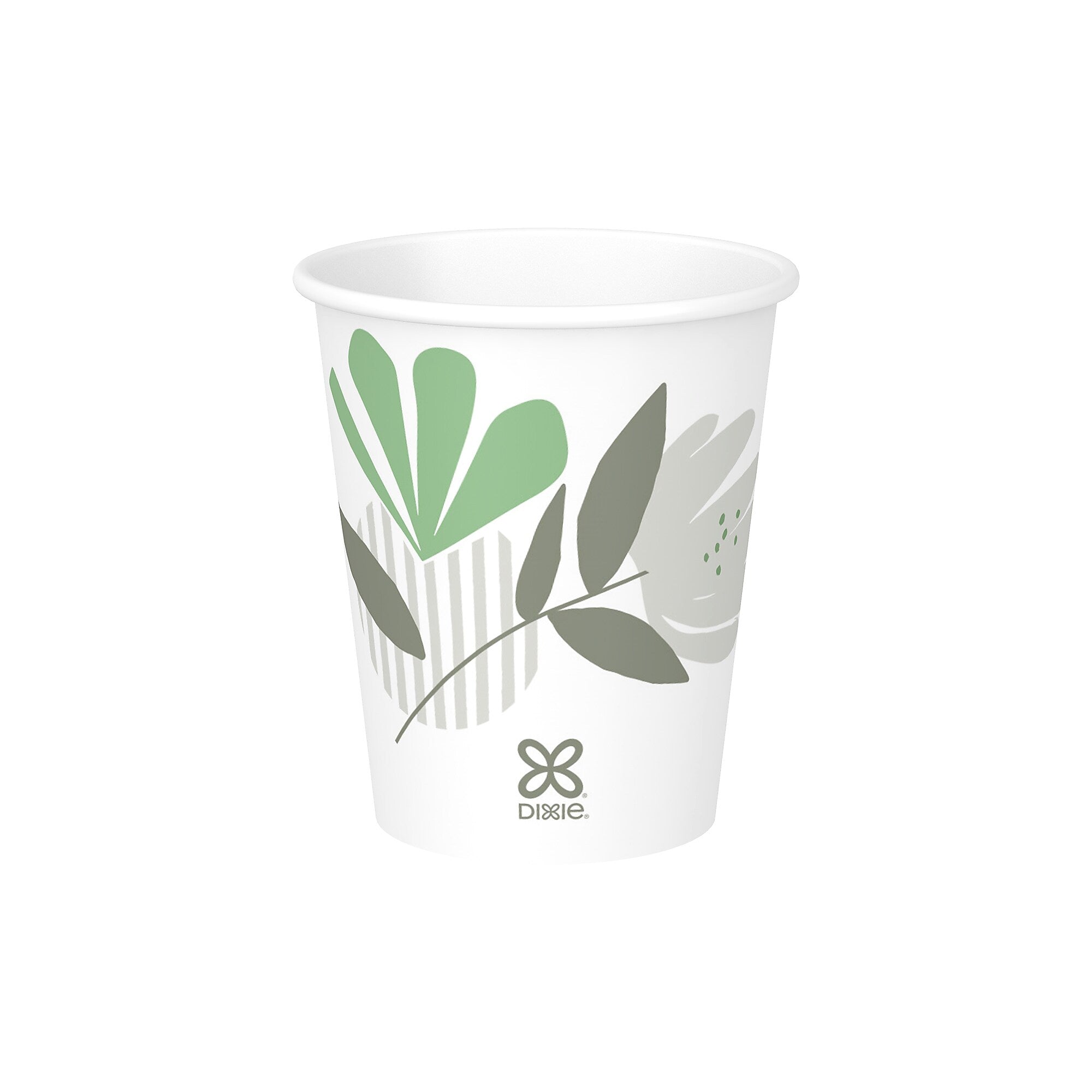 Dixie Pathways Paper Hot Cups, 10 oz., White, 50/Pack (2340PATH)