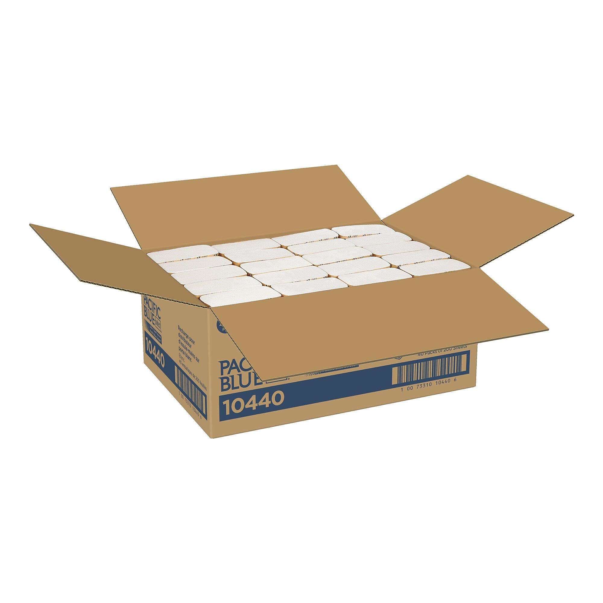 Pacific Blue Select Door Tissue, 2-ply, Tissues/Box, 40 Boxes/Pack (10440)