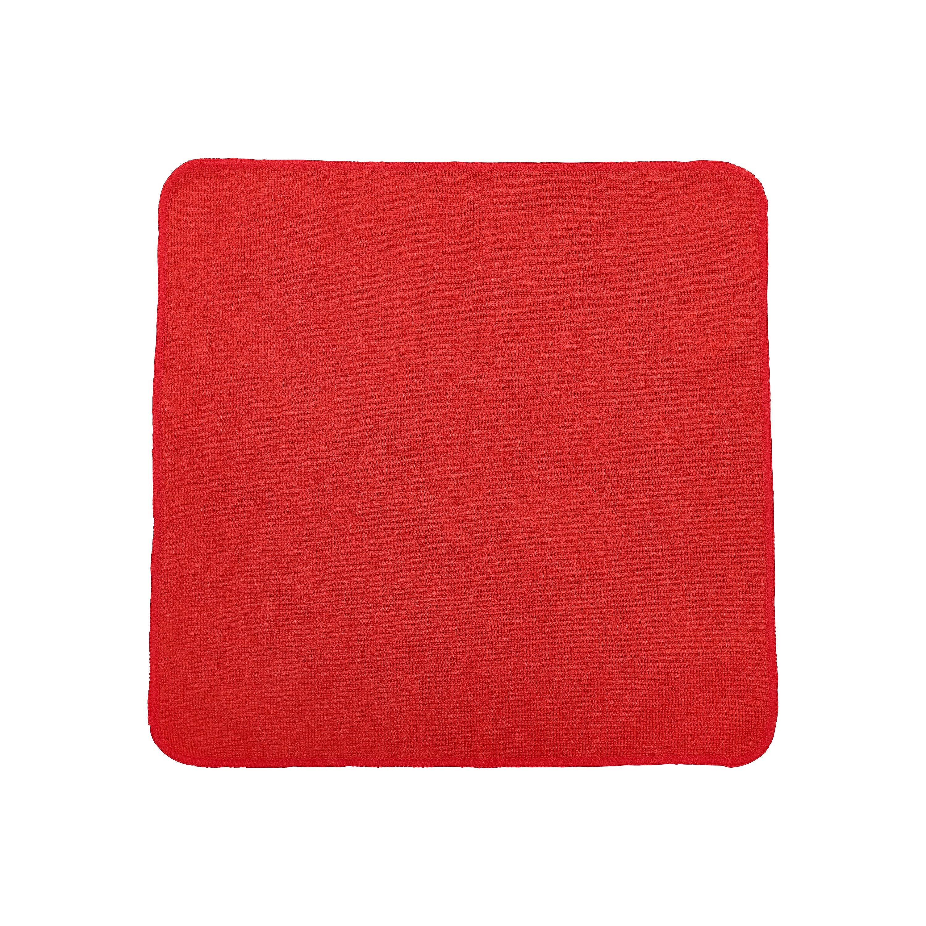 HYGEN r-40 Recycled Microfiber Cleaning Cloths, 16" x 16", Red, 24/Pack (1820581)