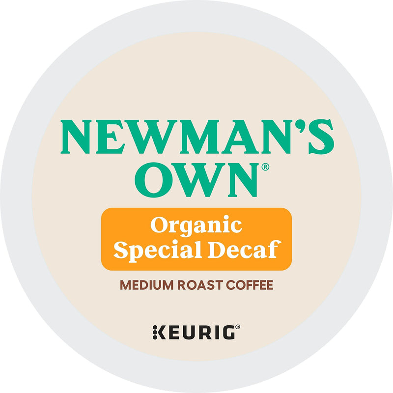 Newman's Own Organic Special Decaf Coffee Keurig K-Cup Pod, Medium Roast, 96/Carton (4051CT)