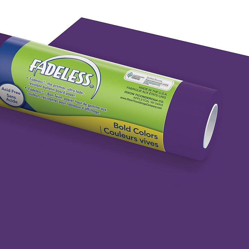 Fadeless Bulletin Board Art Paper, 48" x 12', Assorted Colors, 4/Carton (PAC0057533)