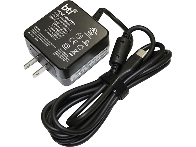 Battery Technology 45W USB Type-C Adapter for Laptop, Black (KP-04503-007-BTI)