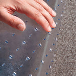 ES Robbins EverLife Carpet Chair Mat with Lip, 36" x 48", Designed for Low-Pile Carpet, Clear (128073)