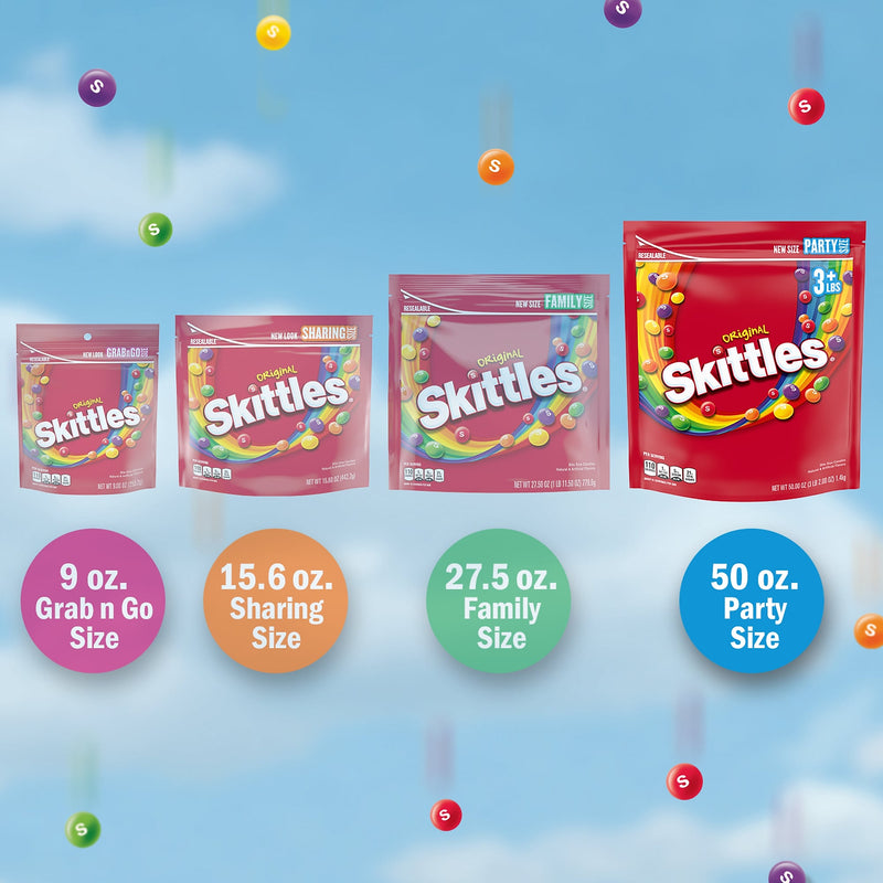 Skittles Original Fruity Candy, Assorted Flavors, 50 oz. (WMW28092)