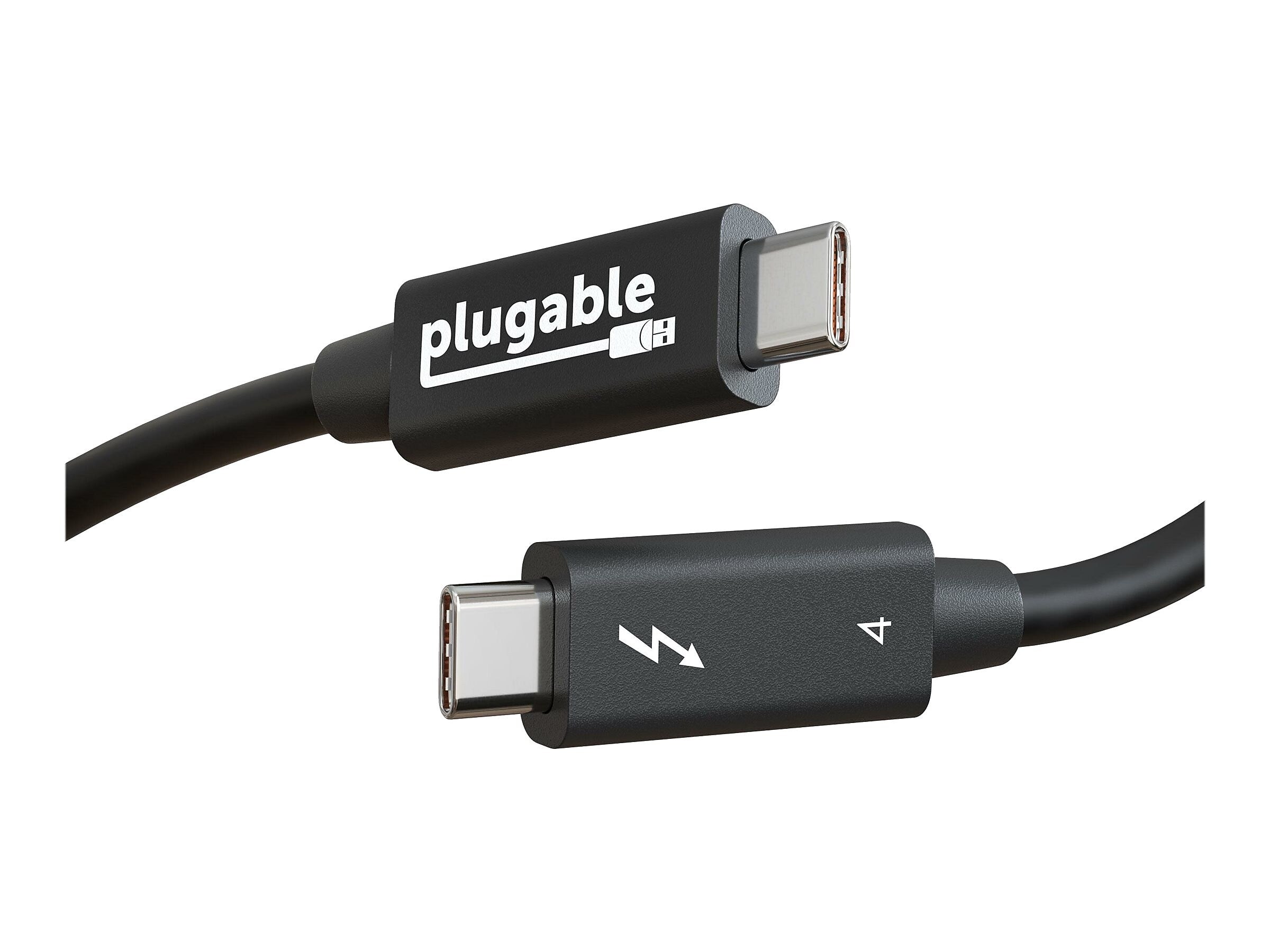 Plugable 6.56' USB C Power Cable, Black (TBT4-40G2M)