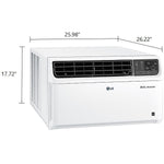 LG 230-Volt 18000 BTU Window Air Conditioner with Remote, WiFi Enabled, White (LW1817IVSM)