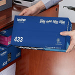 Brother TN433 Black/Cyan/Magenta/Yellow High Yield Toner Cartridges, 4/Pack