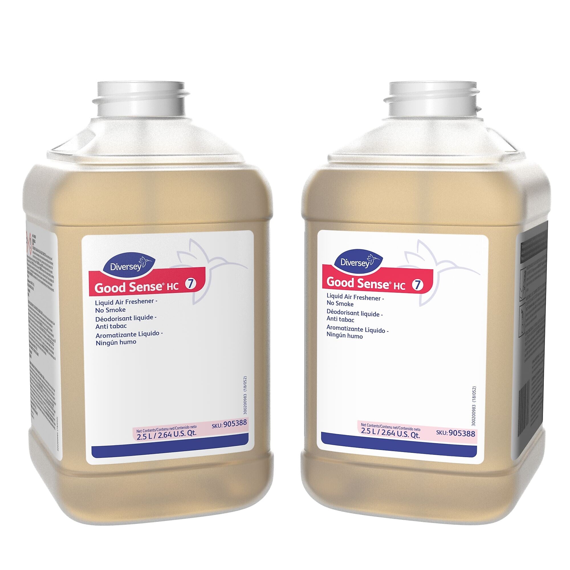 Diversey Good Sense HC Liquid Air Freshener for Diversey J-Fill, Clean Fresh Scent, 84.5 oz. , 2/Carton (905388)