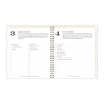 2025-2026 Day Designer for Blue Sky Rugby Stripe 8" x 10" Academic Daily & Monthly Personal Organizer (137885-A26)