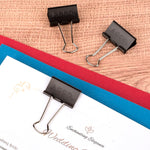 ACCO Medium Binder Clips, 0.63" Capacity, Black, 12 Clips/Pack (A7072050B)