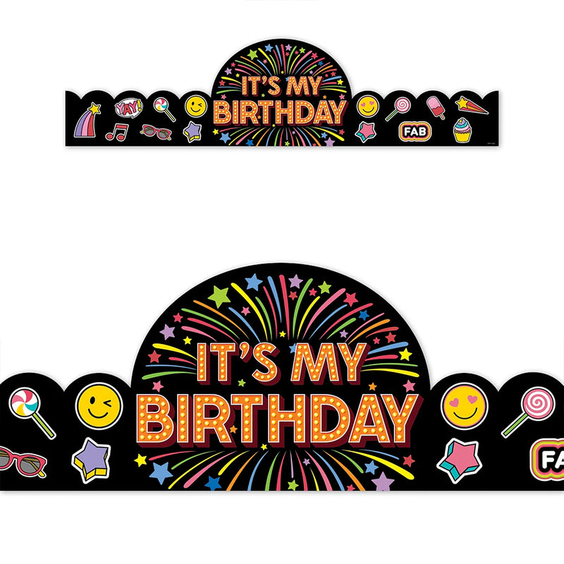 Creative Teaching Press Core Decor Happy Birthday Crowns, 24" x 6", 30/Pack (CTP11015)
