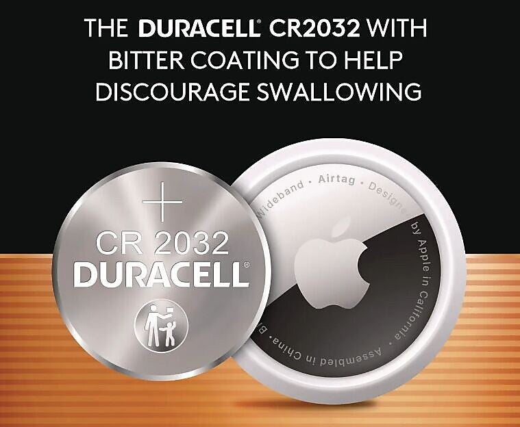 Duracell CR 2032 3V Lithium-Ion Battery, 6/Pack (DURDL2032B6PK)