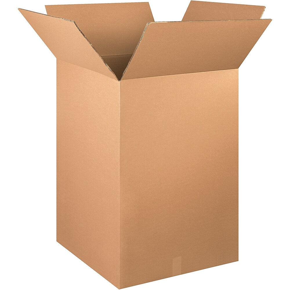 24" x 24" x 36" Corrugated Kraft Boxes, 5/Pack (BS242426HDDW)