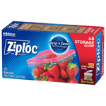 Ziploc Storage Bags, Quart, 48/Box (314469)