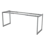 Alera®,  Open Office Desk Series Adjustable O-Leg Desk Base, 24? Deep, Silver