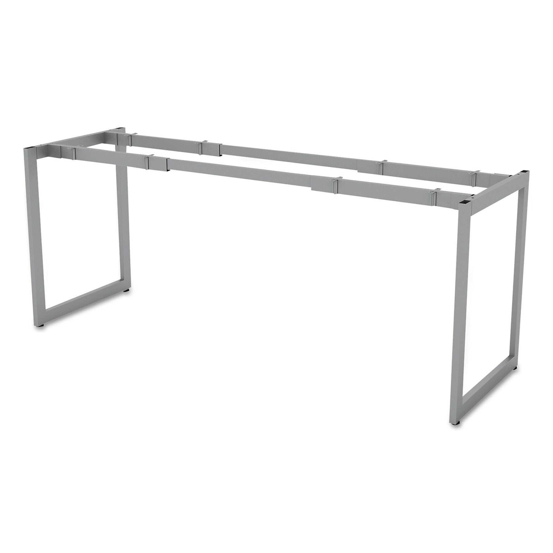 Alera®,  Open Office Desk Series Adjustable O-Leg Desk Base, 24? Deep, Silver