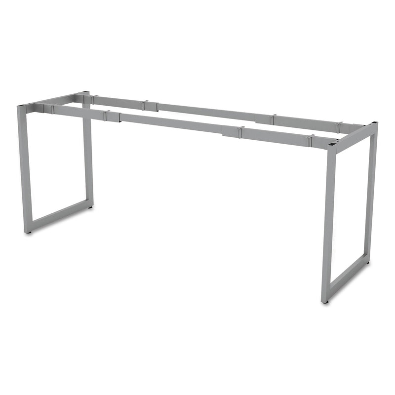 Alera®,  Open Office Desk Series Adjustable O-Leg Desk Base, 24? Deep, Silver