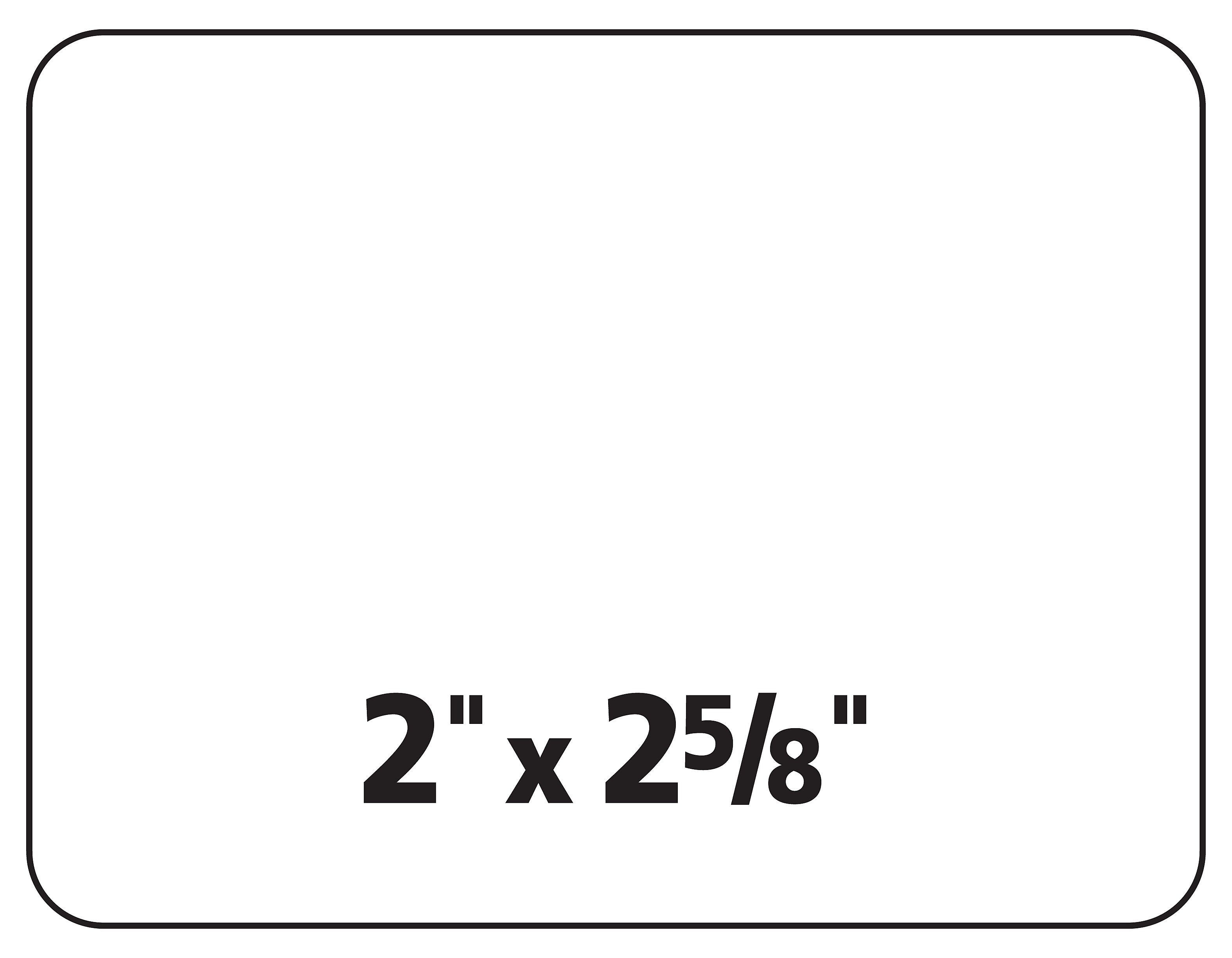 Avery Sure Feed Laser/Inkjet ID Labels, 2" x 2-5/8", White, 225 Labels/Pack (6572)