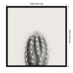 Amanti Art Haze Cactus Succulent Tall by The Creative Bunch Studio Wood Framed Wall Art Print, 33" x 33" (A42675345771)