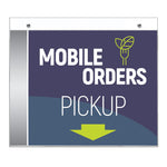 Deflecto Classic Image Document Holder, 8.5" x 11", Horizontal, Wall Mounted, Clear Plastic (68301)