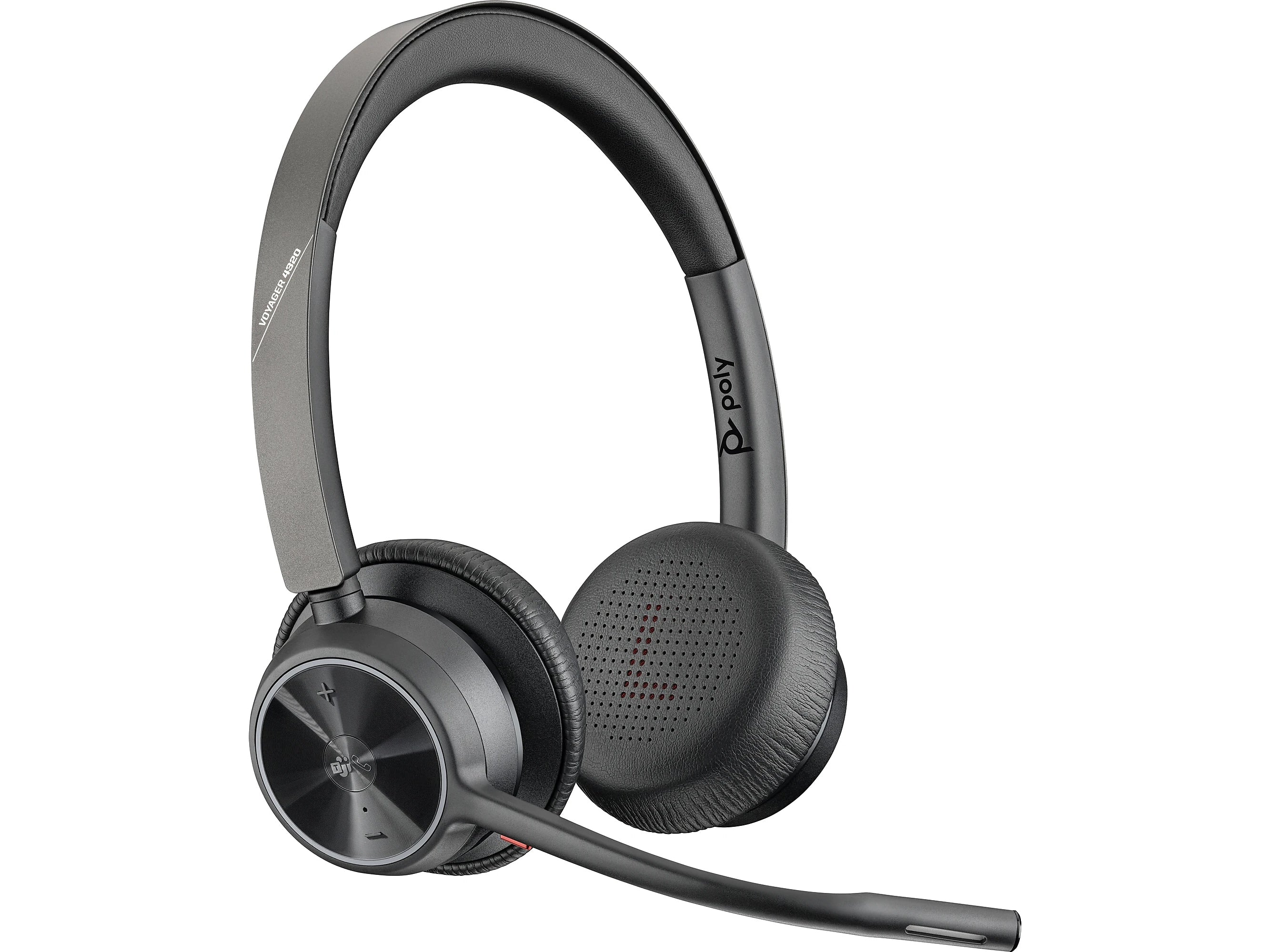 Poly Voyager 4300 UC Series USB-A Bluetooth Stereo Phone & Computer Headset, MT Certified (77Z00AA)