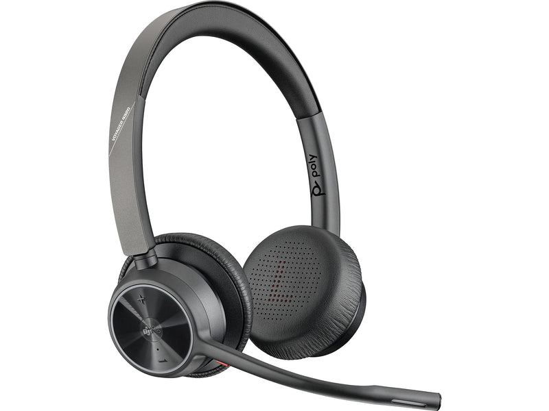 Poly Voyager 4300 UC Series USB-A Bluetooth Stereo Phone & Computer Headset, MT Certified (77Z00AA)