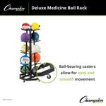 Champion Sports Deluxe Medicine Ball Rack