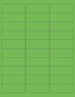 Green Laser Printer Label, 2-5/8" x 1"