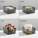 mDesign Steel Organizer, Matte Black (26000)