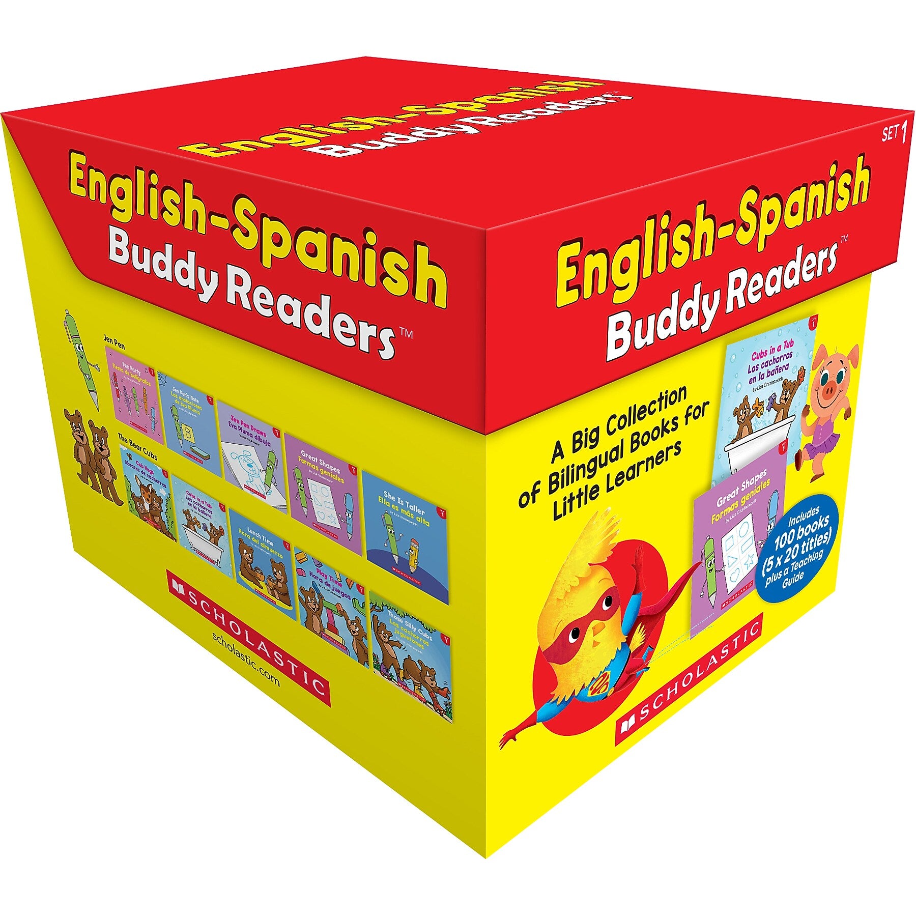 Scholastic Teaching English-Spanish Buddy Readers: Set 1, Multiple-Copy Set, 101 Books/Set