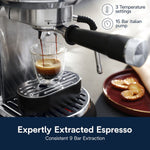DeLonghi Dedica Maestro 2-Cups Steam Espresso Machine, Stainless Steel (EC900M)